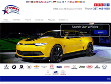 Tablet Screenshot of cypressautosales.net